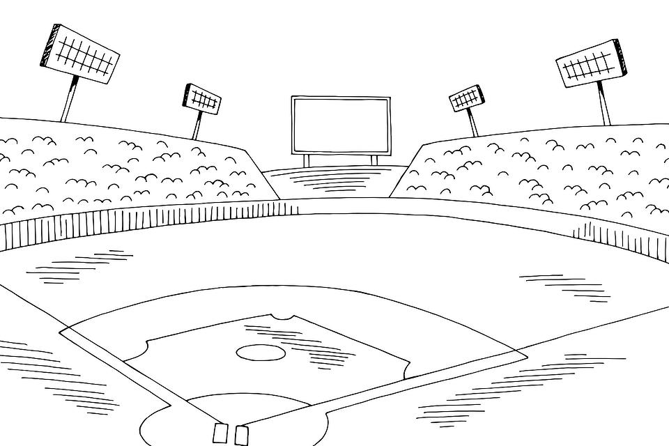 baseball coloring sheets