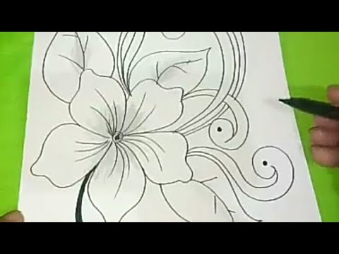 batik design easy drawing