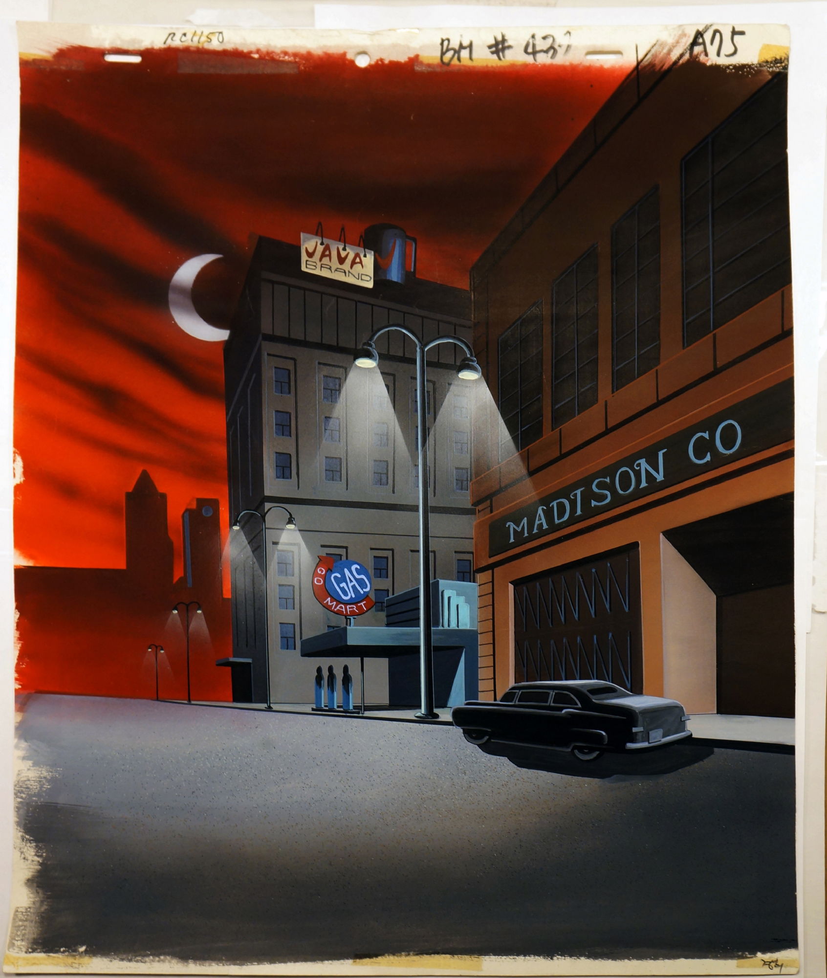 batman the animated series background art