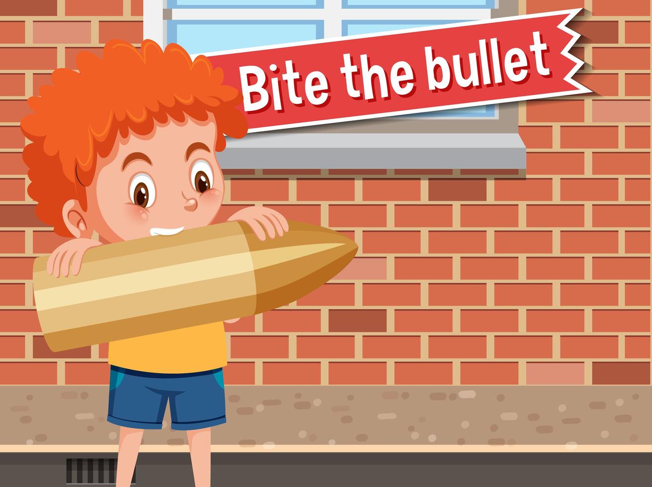 bite the bullet clipart