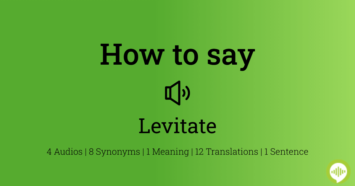 levitate synonym