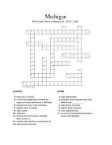 largest city in michigan crossword clue