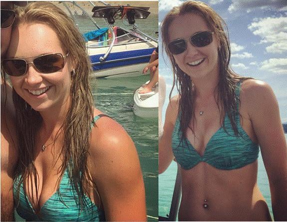 amber marshall in a bikini