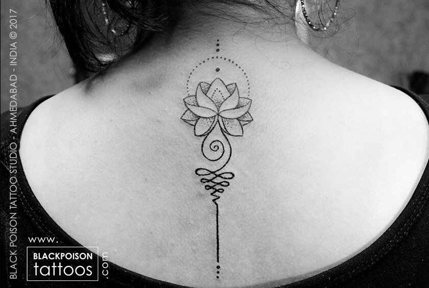 unalome lotus flower tattoo meaning