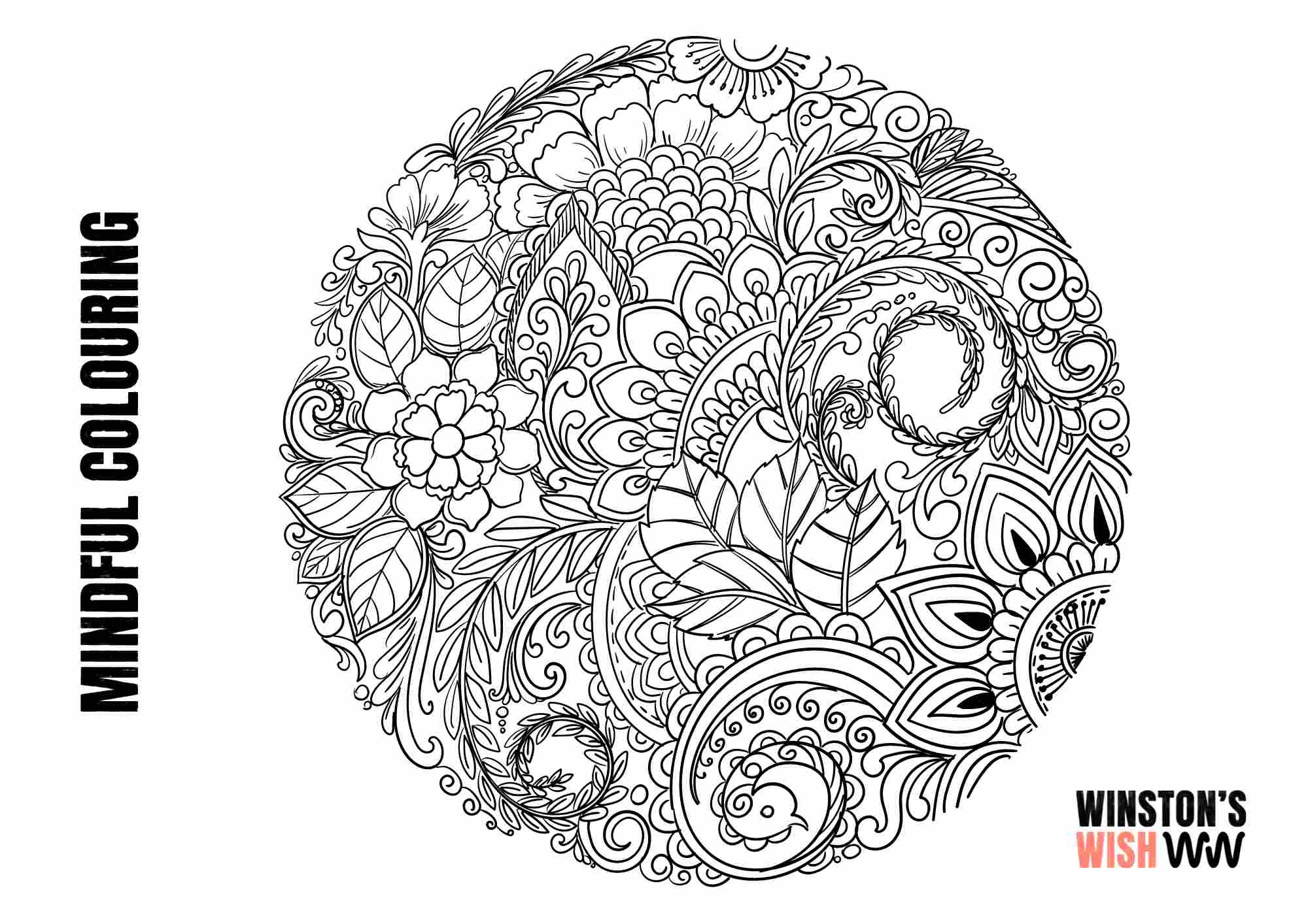 printable mindfulness colouring