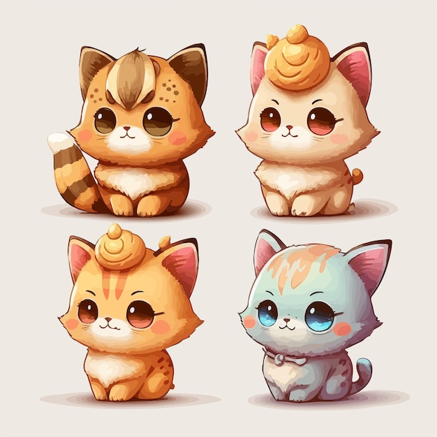 chibi cats