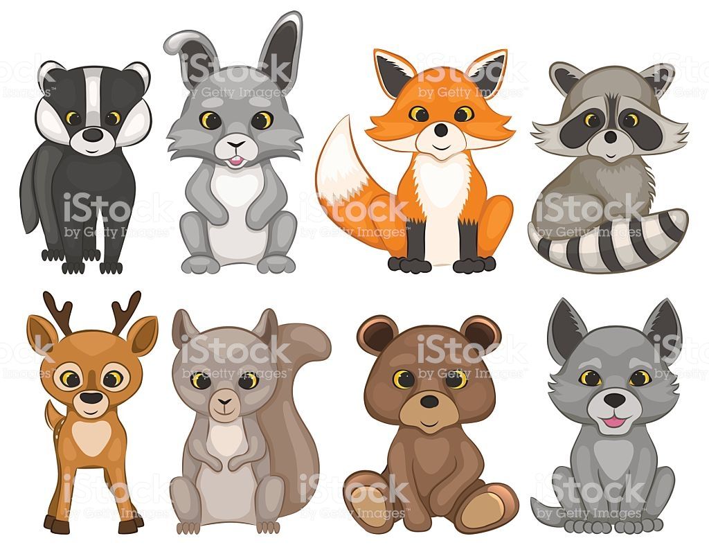 cartoon woodland creatures