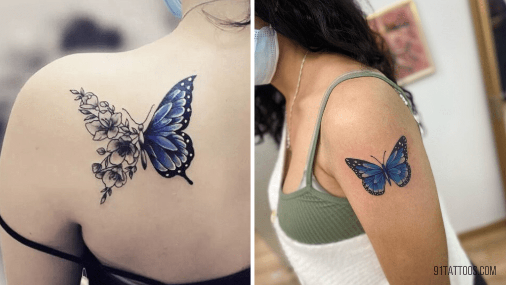 shoulder butterfly tattoo ideas