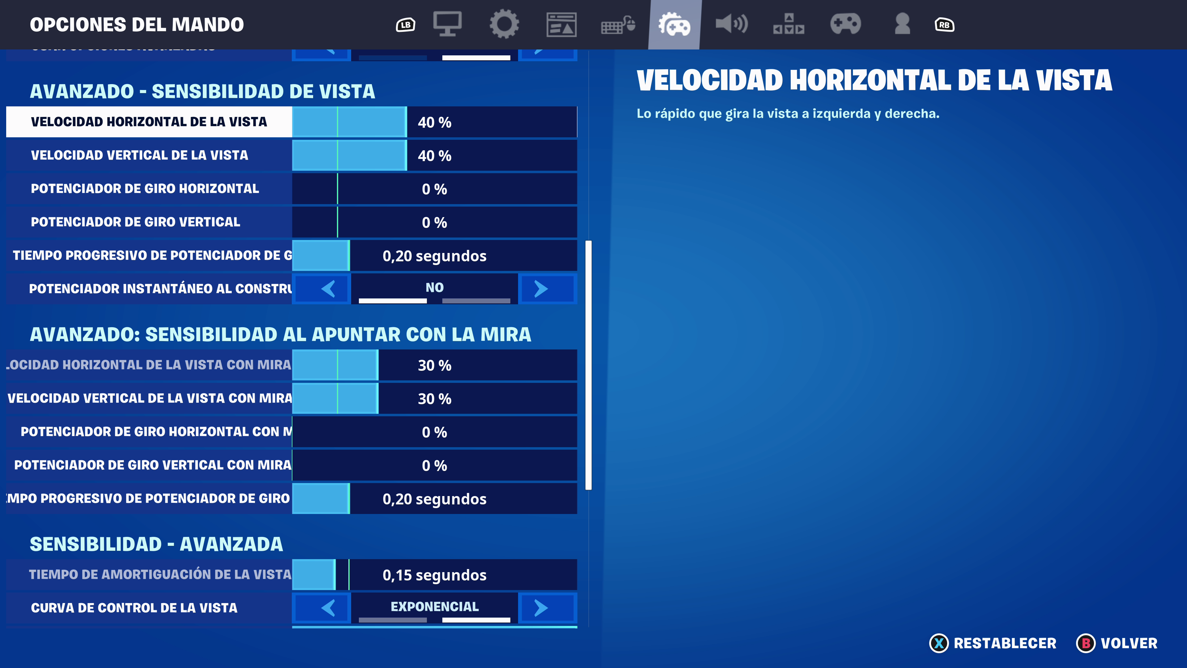 configurar mando fortnite