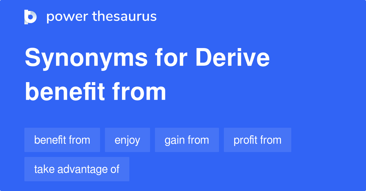 benefit from thesaurus