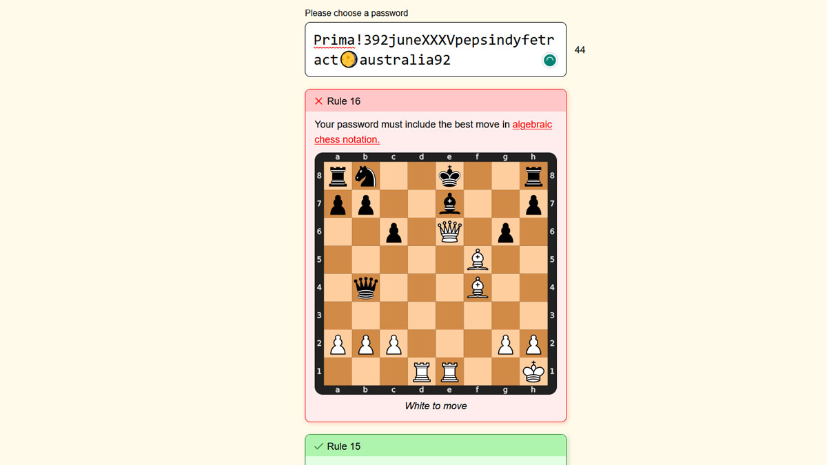 best chess move password game