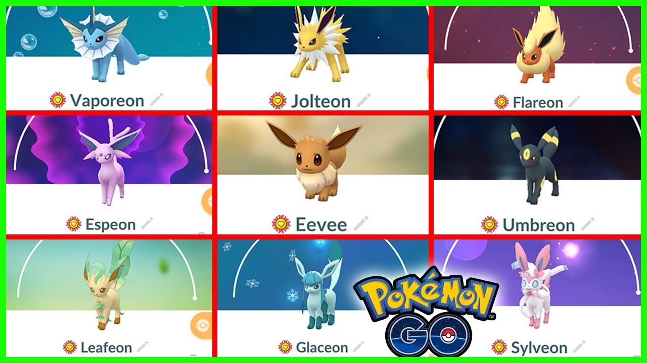 best eevee evolution pokemon go