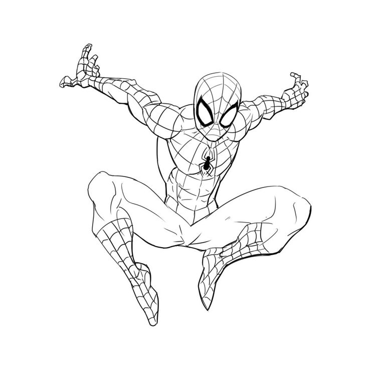 spiderman drawing pictures