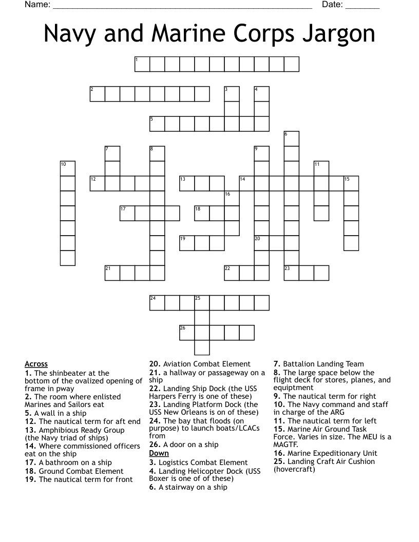 low ship deck crossword