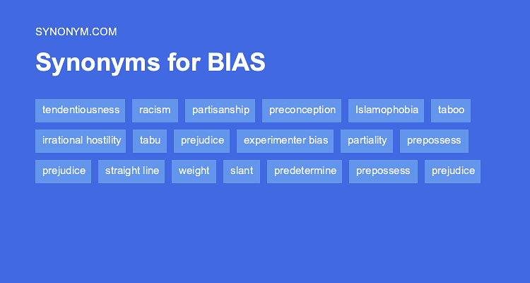 bias thesaurus