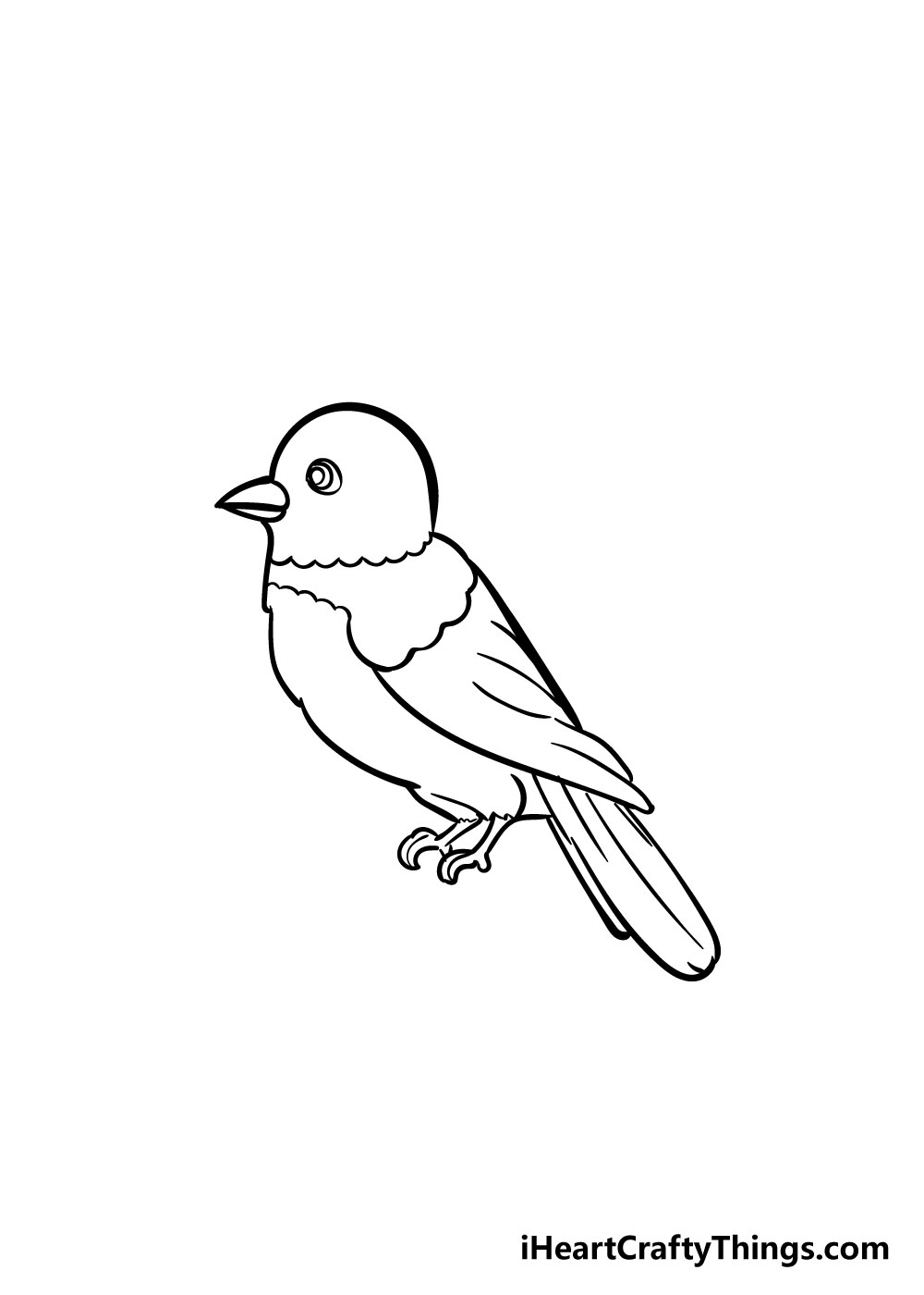 birds drawing easy