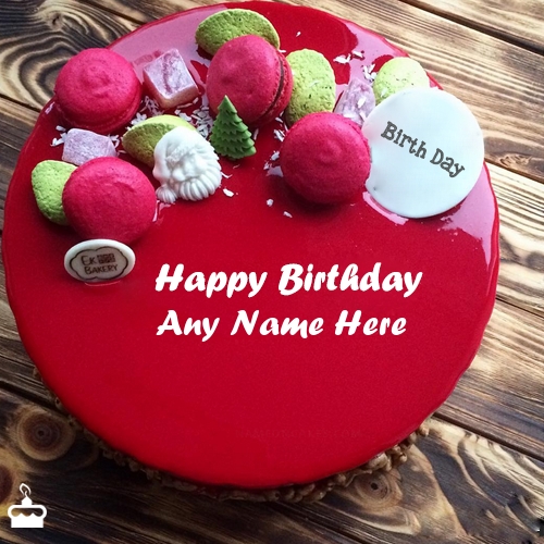 birthday cake name with photo