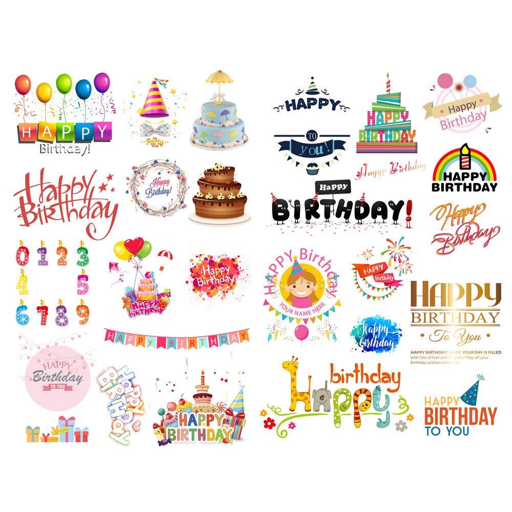 birthday scrapbook stickers