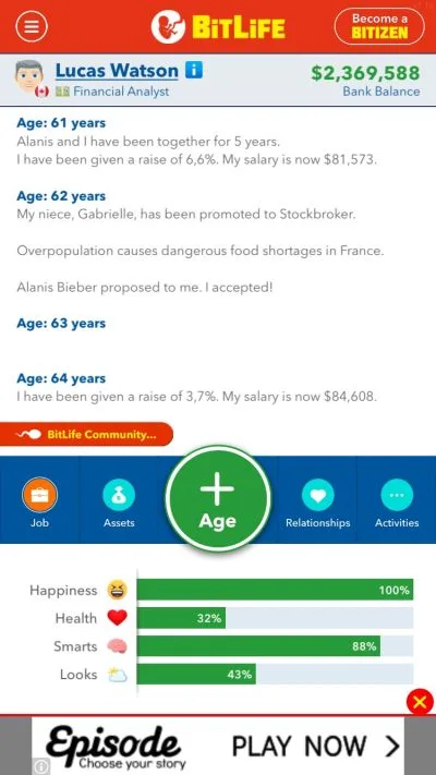 bitlife cheats