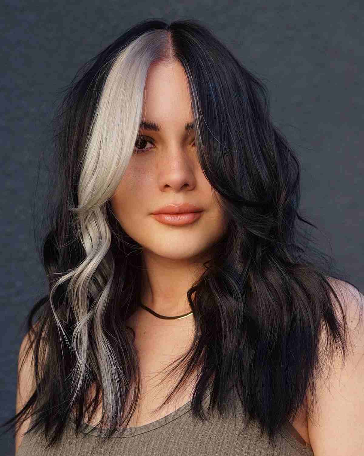 blonde and black hair color ideas