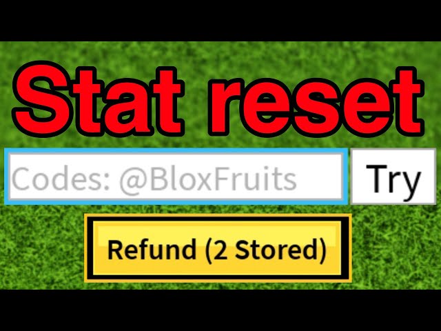 blox fruit reset stats code