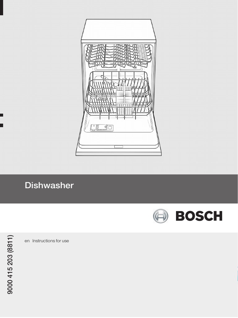 bosch dishwasher user manual