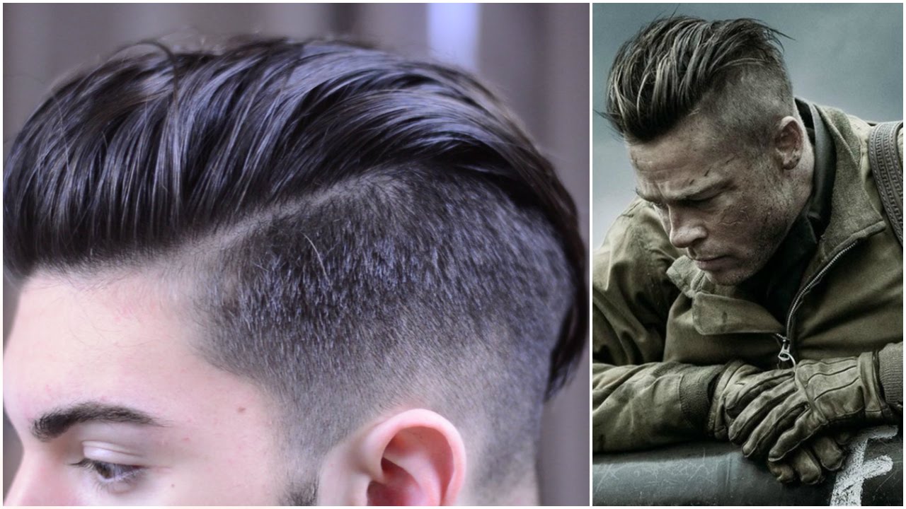 brad pitt hairstyle fury