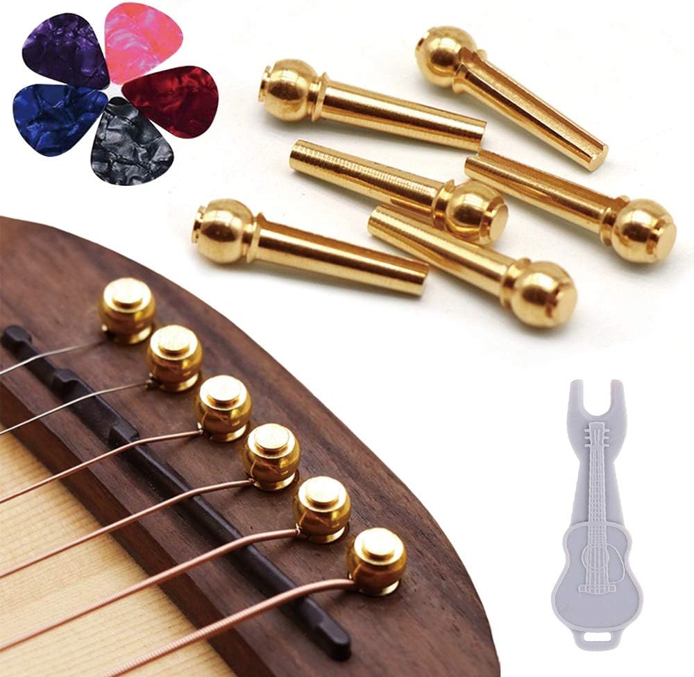 brass guitar pins