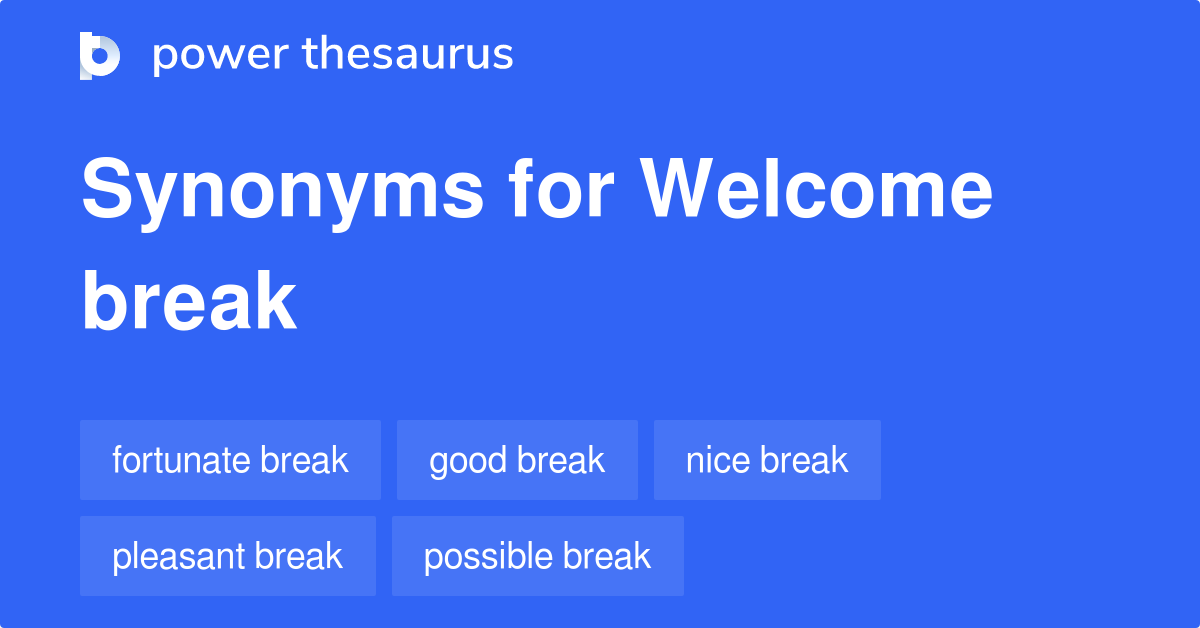 break synonym