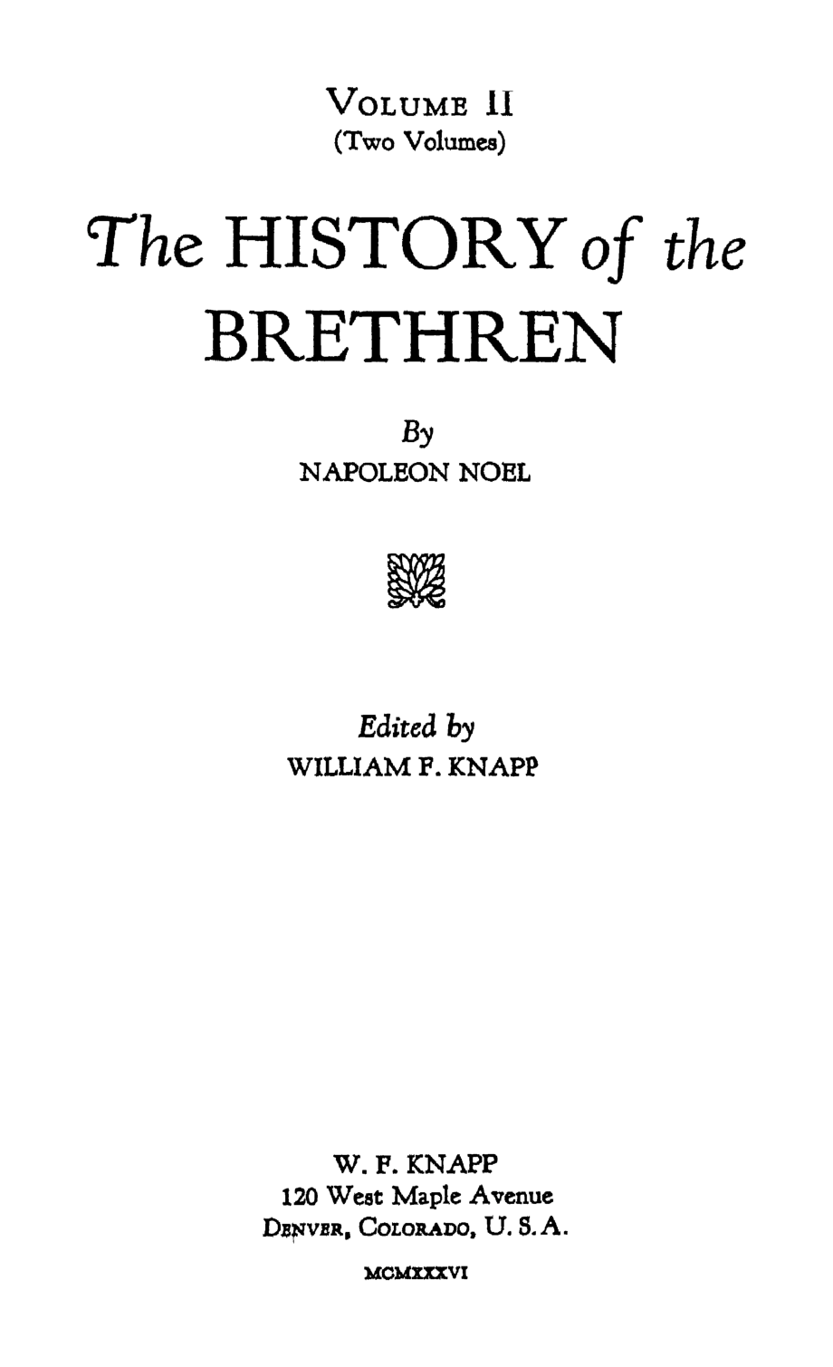 brethren archive