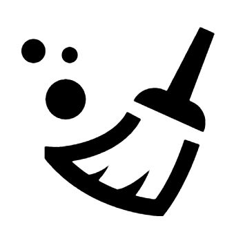 broom icon on iphone