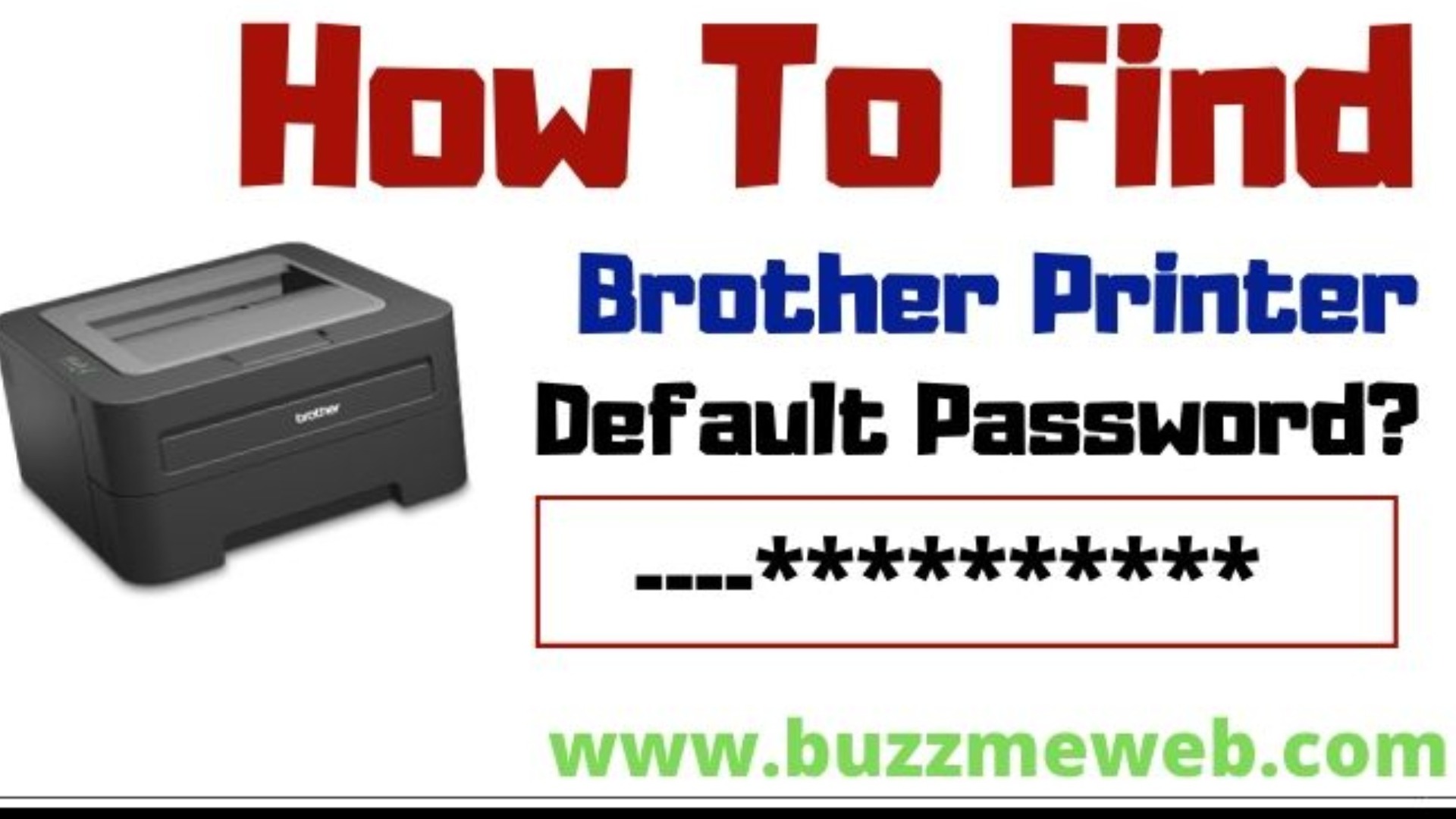 brother printer default password