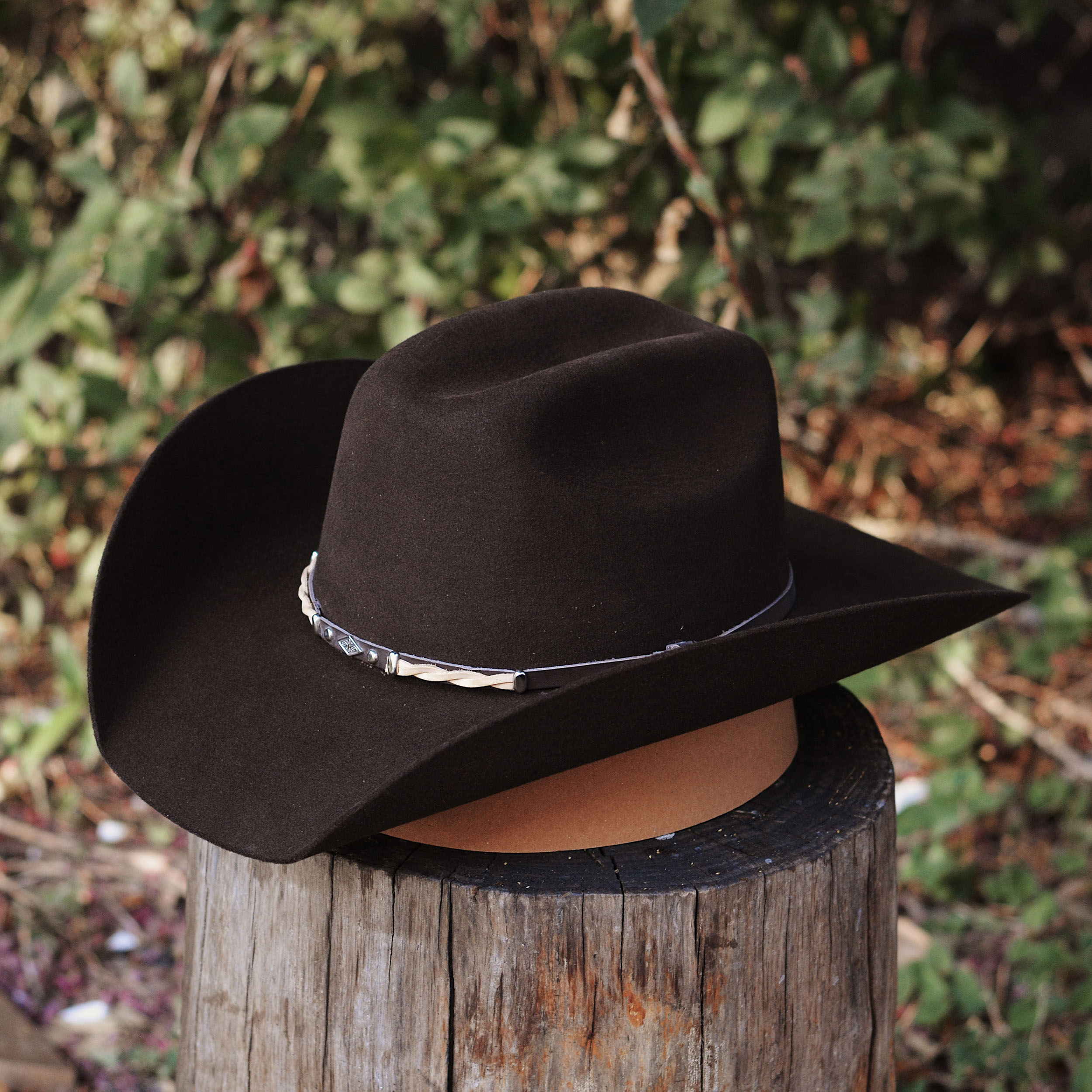 brown western hats