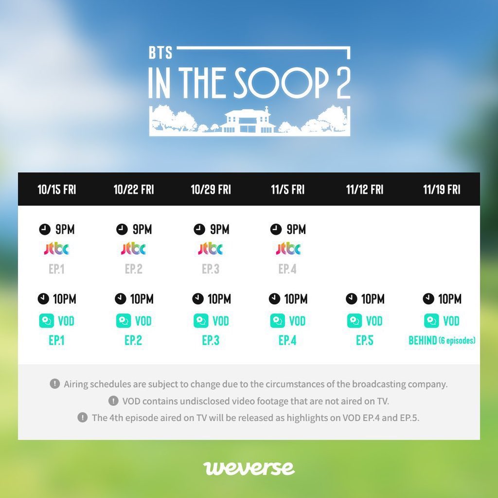 bts in the soop season 2 schedule