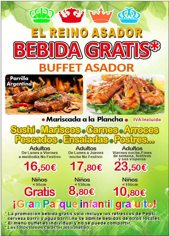 buffet libre plenilunio precios