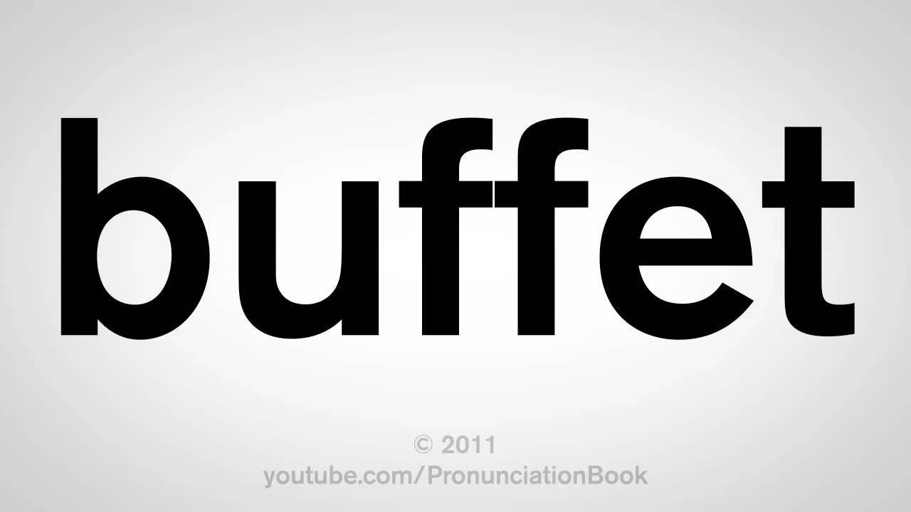 buffet pronounce