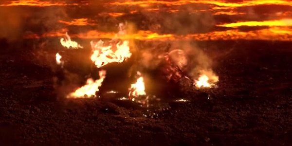 burning anakin skywalker