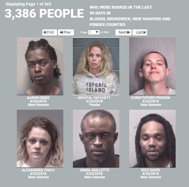 busted mugshots new hanover county