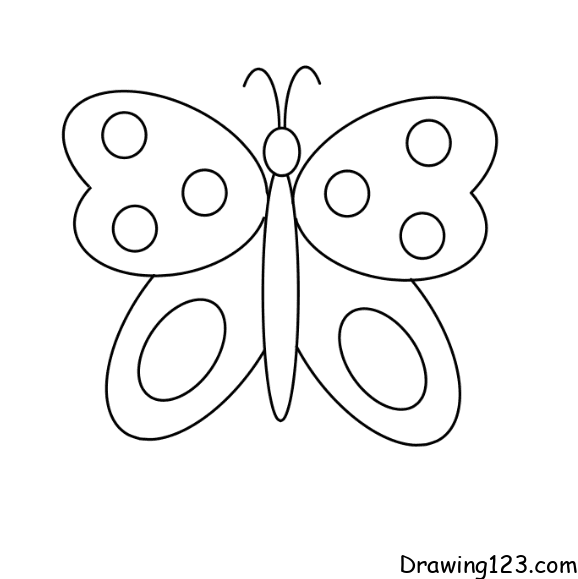 butterfly draw easy