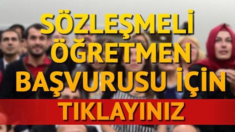 sözleşmeli öğretmenlik başvurusu