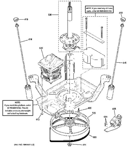 ge washer replacement parts