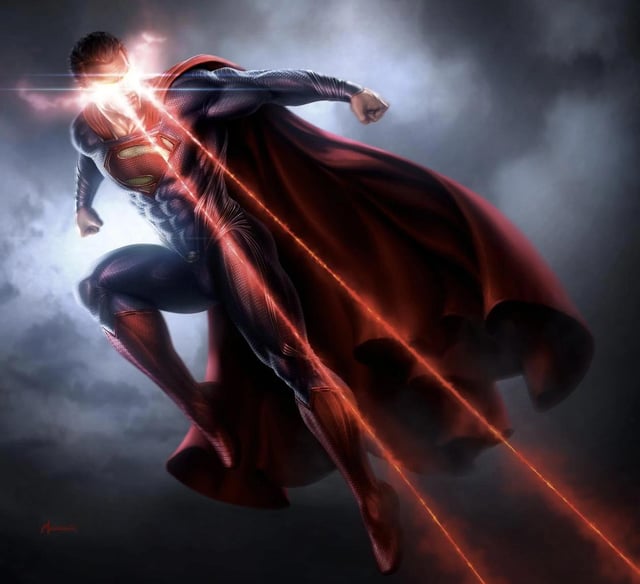 superman laser eyes