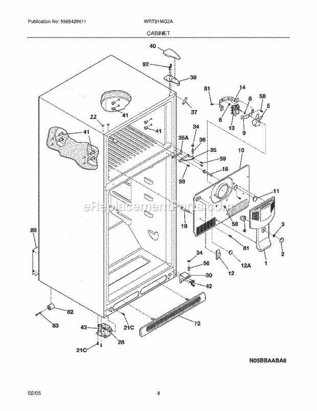 white westinghouse refrigerator parts