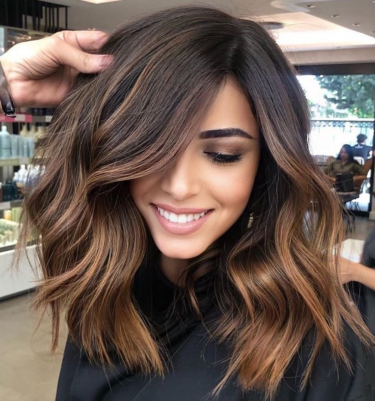 thick mid length hairstyles