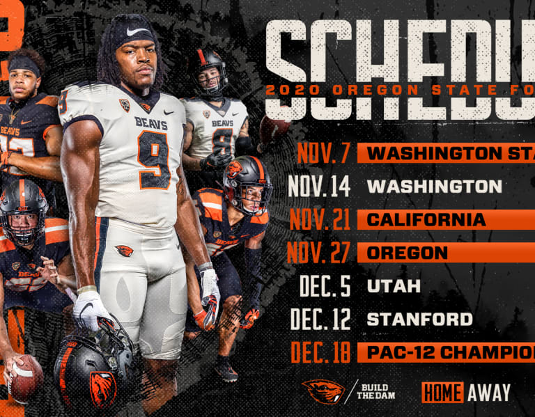 oregon state football schedule