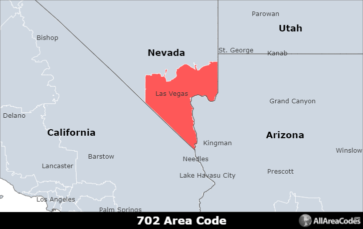 702 phone area code