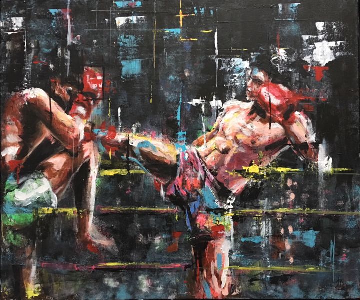 muay thai painting