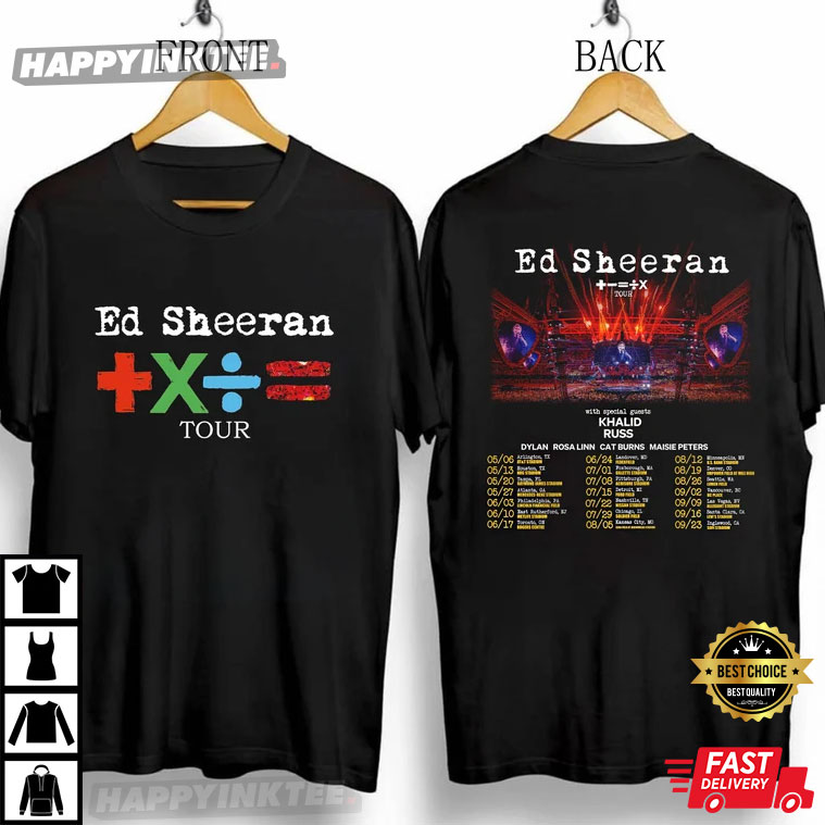 ed sheeran mathematics tour shirt