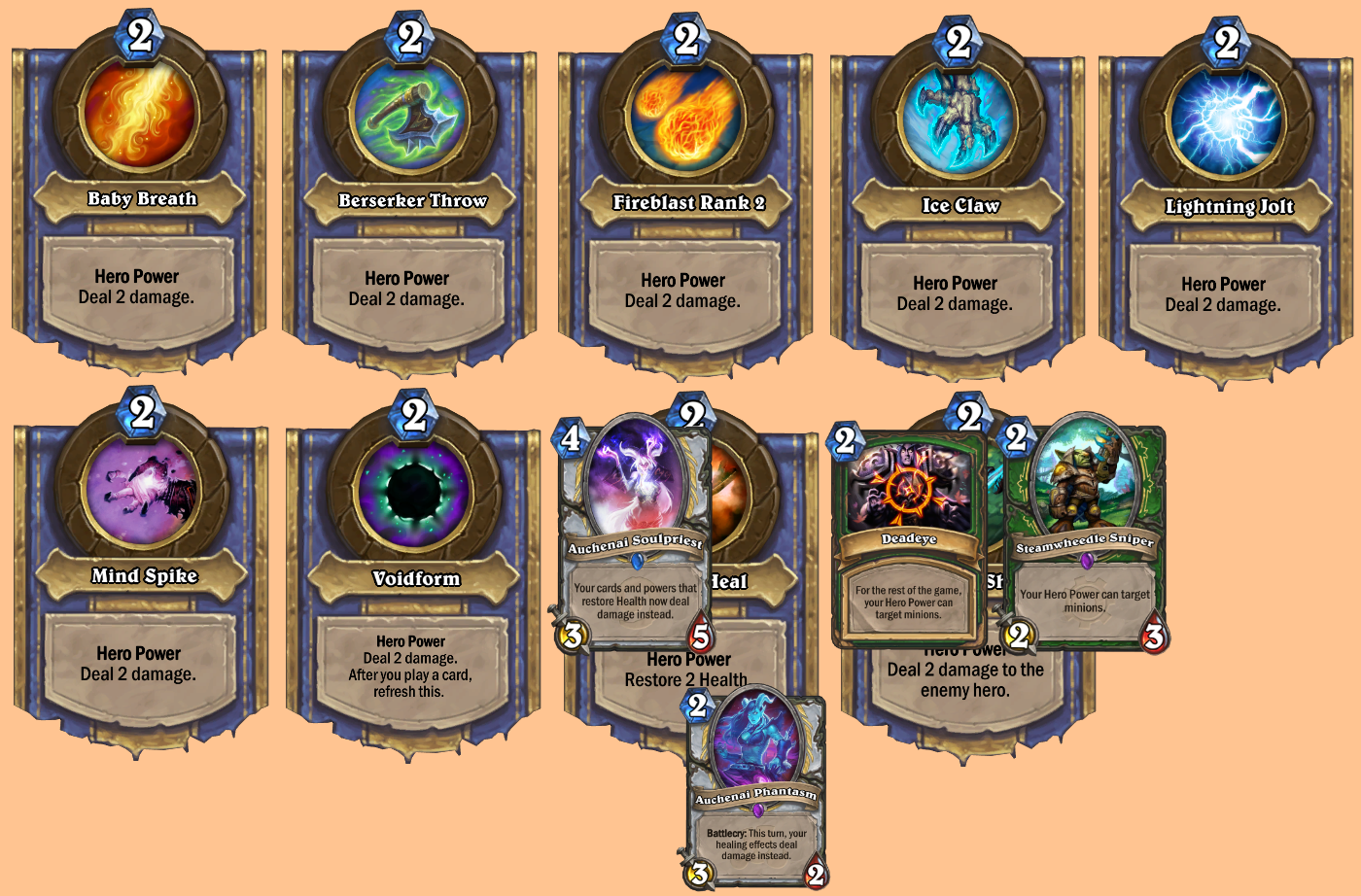 hearthstone new hero powers