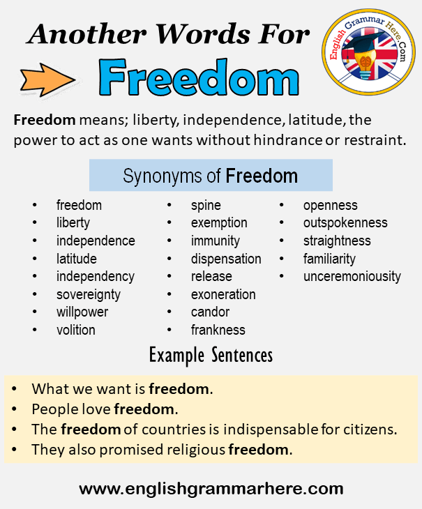 freedom synonym